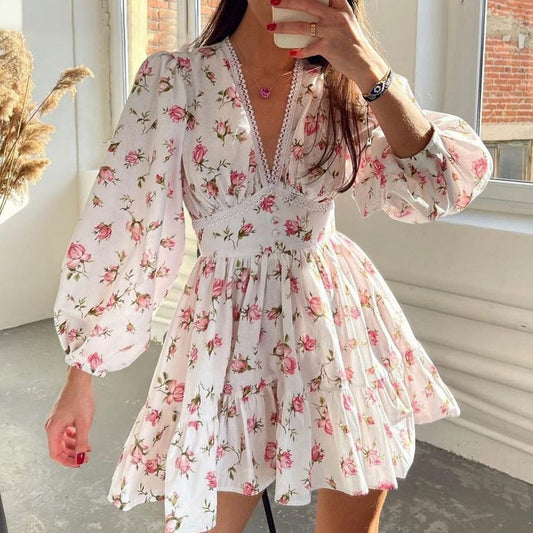 Lantern Print Dress