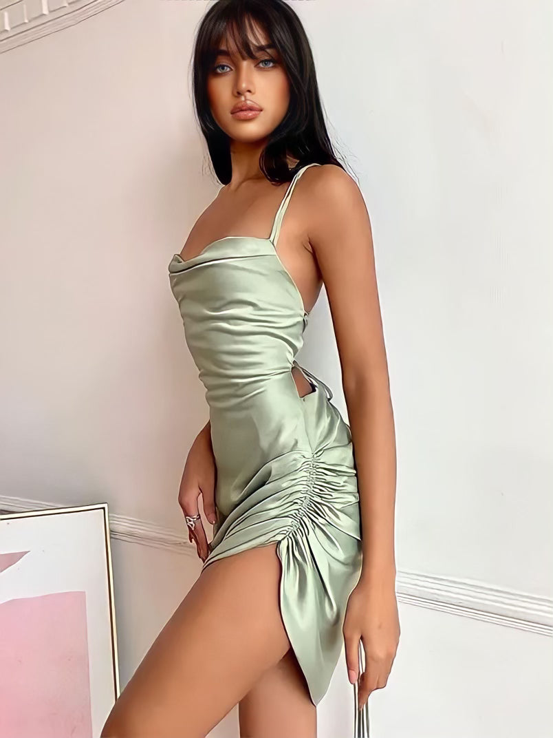 Delilah Satin Mini Dress