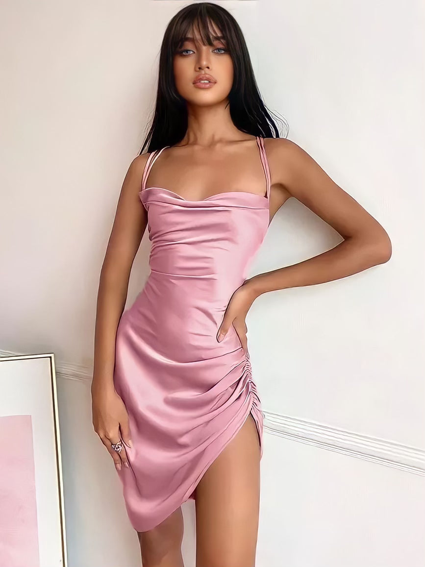 Delilah Satin Mini Dress